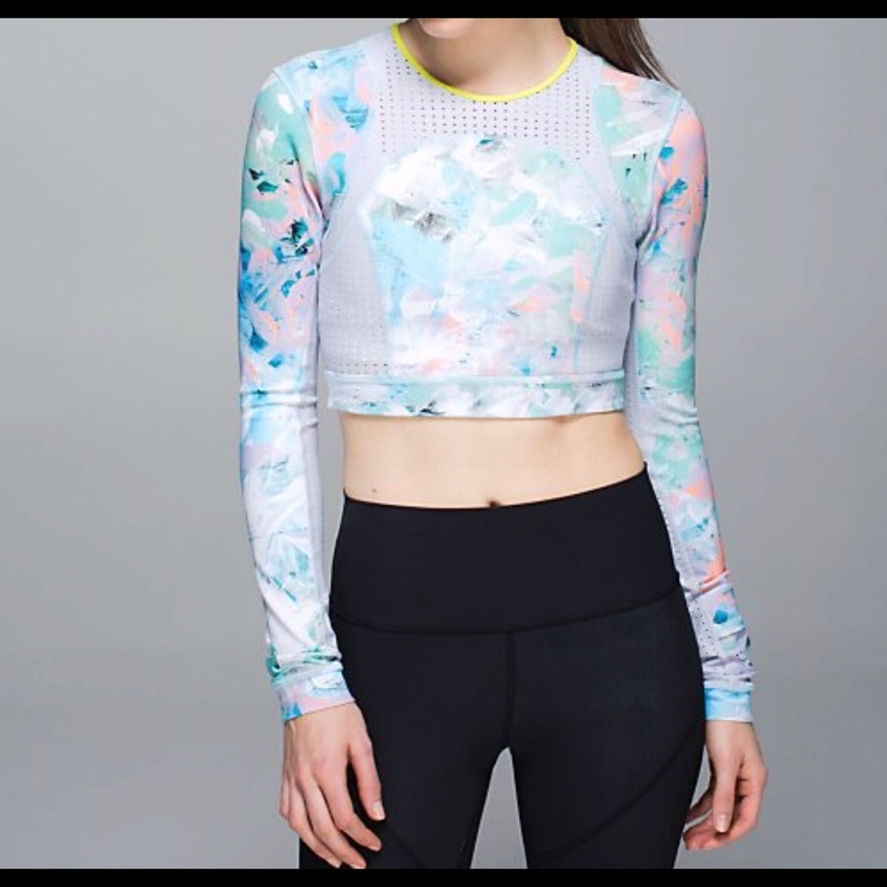 NWT SIZE 6 lululemon paddle cropped top